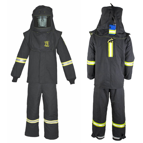 TCG X-Large Arc Flash Coat Kit with Escape Strap, 75 cal/cm² Fastek