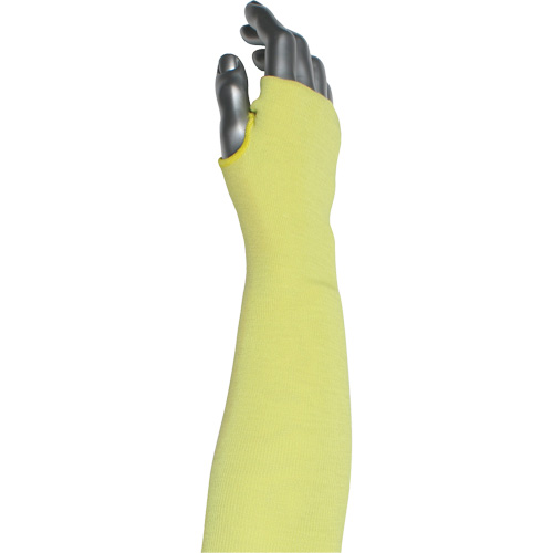 Kut Gard&reg; 2-Ply Cut-Resistant Sleeve with Thumb Hole, Aramid/ATA&reg;, 10", ASTM ANSI Level A6, Yellow Fastek