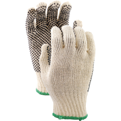 Gants en tricot avec pois de PVC 417, Poly/coton, Un c&ocirc;t&eacute;, Petit Fastek