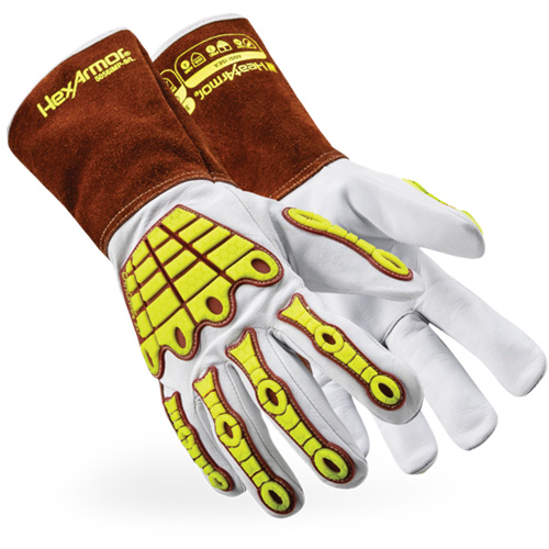Gants de soudage 5056IMP HeatArmor, Cuir fleur de ch&egrave;vre, Taille T-Grand Fastek