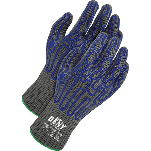 Deny&reg; Coated Cut-Resistant Food Contact Gloves, Size 8, 7 Gauge, Silicone Coated, HPPE Shell, ASTM ANSI Level A9/EN 388 Level F Fastek