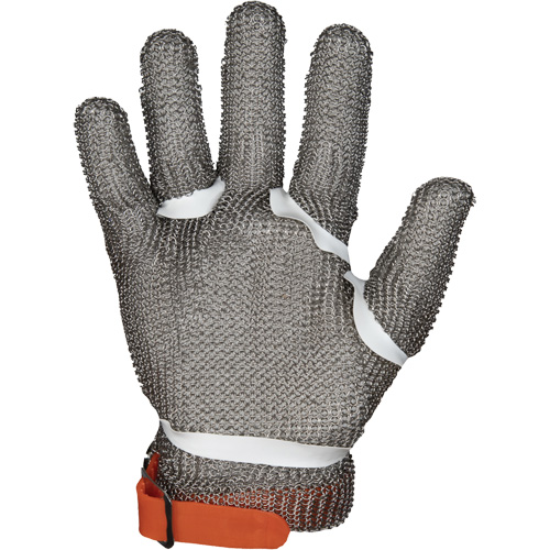 Gants en maille m&eacute;tallique MMG conformes aux normes alimentaires, Taille 2T-petit, Enveloppe en Acier inoxydable, ASTM ANSI niveau A9 Fastek