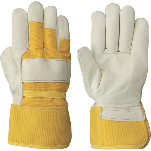 Women's Insulated Cow Grain Gloves, One Size, Grain Cowhide Palm, Fleece Inner Lining Fastek