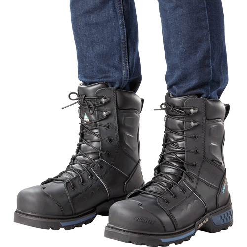 Bottes de s&eacute;curit&eacute; Ice Monster pour hommes, Cuir, Semelle R&eacute;sistant aux perforations, Pointure 8 Fastek