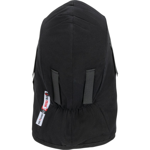 Pioneer 766A Flame-Resistant Quilted Hard Hat Liner with Detachable Mouthpiece, Black/Grey, Cotton/FR-Tech&reg;/Modacrylic/Nylon Fastek