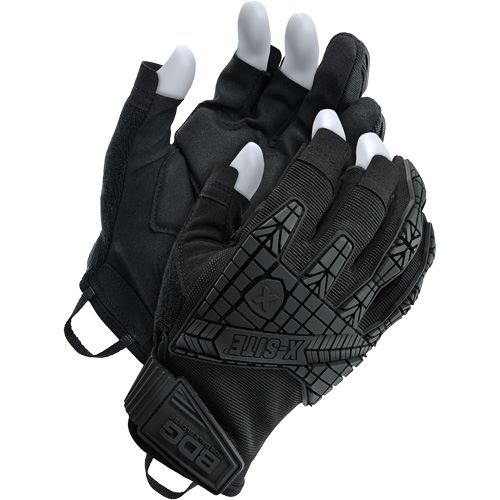 X-Site&reg; Impact Trigger Finger Gloves, Suede Palm, Size Small Fastek