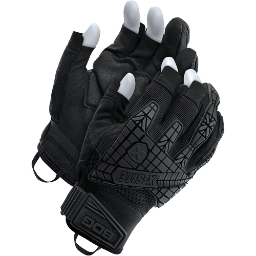 X-Site&reg; Impact Trigger Finger Gloves, Suede Palm, Size Small Fastek