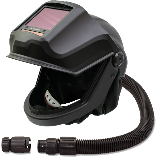 DEFENDER Supplied Air Respirator Shield & Flip-Front Welding Helmet with ADF & Cooler, Universal, Facepiece Fastek
