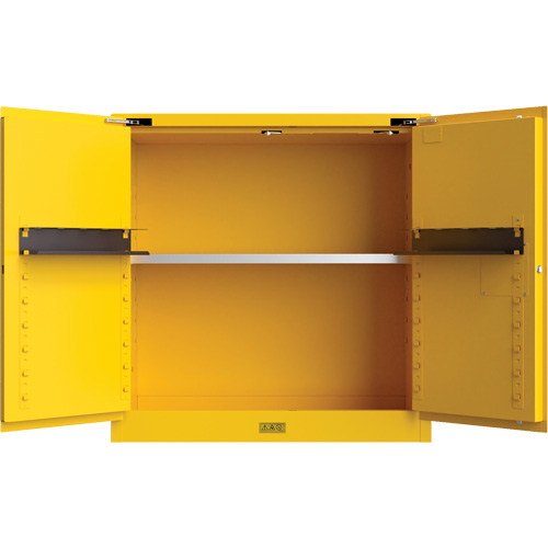 Utili-Guard+ Flammable Safety Cabinet, 30 gal., 1 Door, 43" W x 44" H x 22" D Fastek