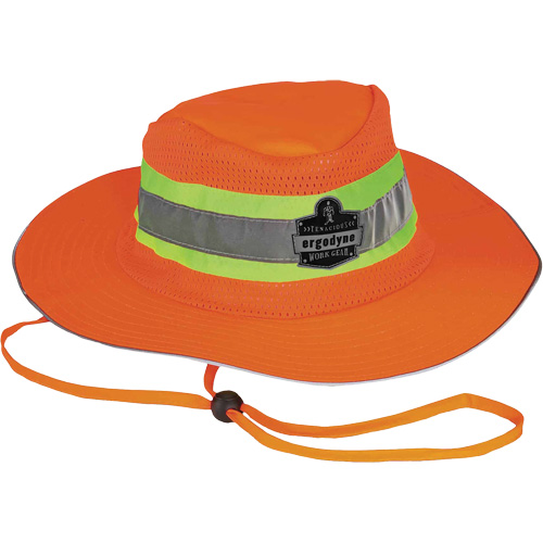GloWear 8935 Ranger Sun Hat, 2X-Large/3X-Large, High Visibility Orange, Polyester Fastek