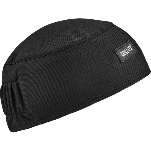 Chill-Its 6630 High-Performance Skull Cap with Terry Cloth Sweatband, Black Fastek