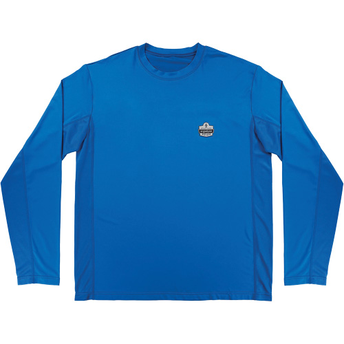 Chill-Its 6689 Cooling Long Sleeve Sun Shirt with UV Protection, Blue, Small Fastek
