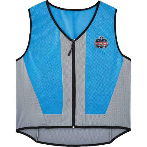 Chill-Its 6667 Wet Evaporative Cooling Vest with Zipper Closure, Large, Blue Fastek