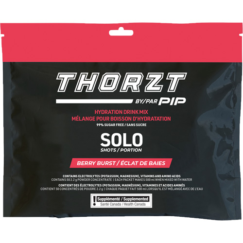 THORZT Sugar-Free Solo Shot Hydration Drink Mix, Single Serve, Berry Burst Fastek