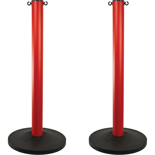 Industrial Stanchion, 37" High, Red Fastek