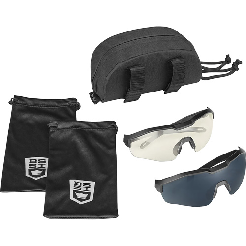 MY6 Safety Glasse Eyeshield Kit, Clear/Smoke Lens, Anti-Fog/Anti-Scratch, ANSI Z87+ Fastek