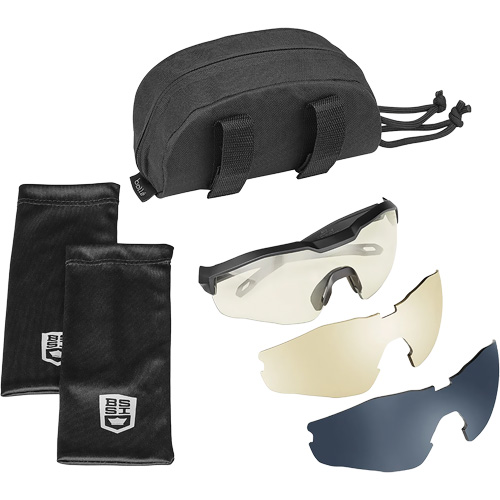 MY6 Safety Glasse Eyeshield Kit, Clear/Copper/Smoke Lens, Anti-Fog/Anti-Scratch, ANSI Z87+ Fastek