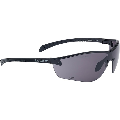 Lunettes de s&eacute;curit&eacute; BSSI Silium+, Lentille Fum&eacute;e/Gris, Antibu&eacute;e/Anti-&eacute;gratignures, ANSI Z87+ Fastek