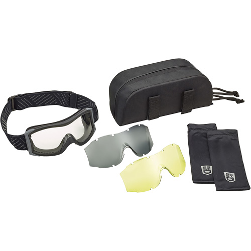 Ensemble de lunettes &agrave; coque &agrave; protection balistique X1000, Lentille Ambr&eacute;e/Transparent, Antibu&eacute;e/Anti-&eacute;gratignures, Ventilation Directe Fastek
