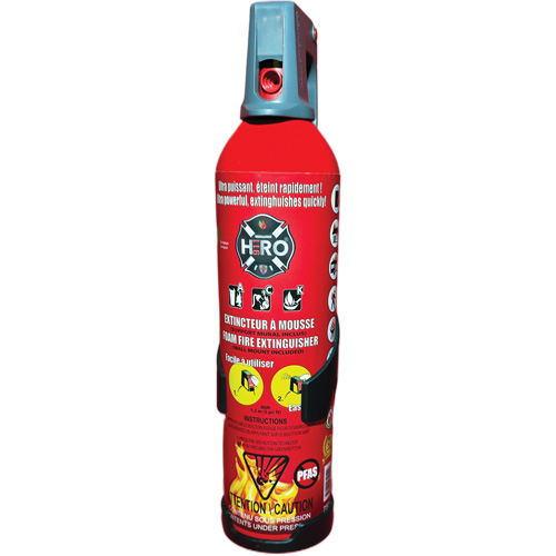 Extincteur Hero 911 sans PFAS, ACK, Capacit&eacute; 750 ml Fastek