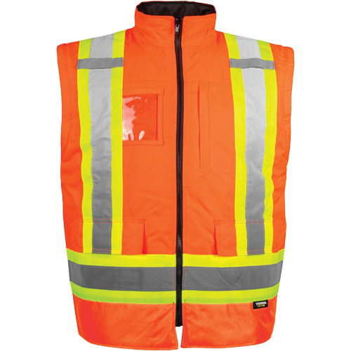 High-Visibility 7-in-1 Jacket, Polyester, High Visibility Orange, Medium Fastek