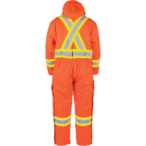 High-Visibility Lined Canvas Overalls, 2X-Large, High Visibility Orange Fastek