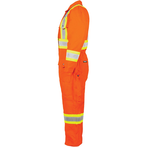 High-Visibility Lined Canvas Overalls, 2X-Large, High Visibility Orange Fastek