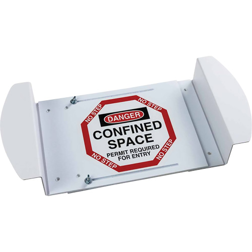 "Danger Confined Space Permit Required For Entry" Manhole Sign, 21" x 30", Polystyrene, English Fastek