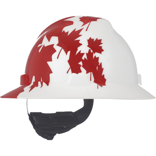 Casque de protection V-Gard &agrave; fentes s&eacute;rie Canadian Freedom, Suspension Rochet, Non ventil&eacute; Fastek