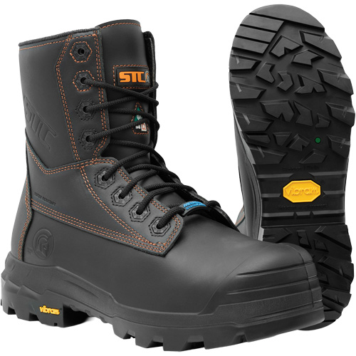 Metpro Flex Work Boots with Metguard, Leather, Size 9-1/2, Impermeable Fastek