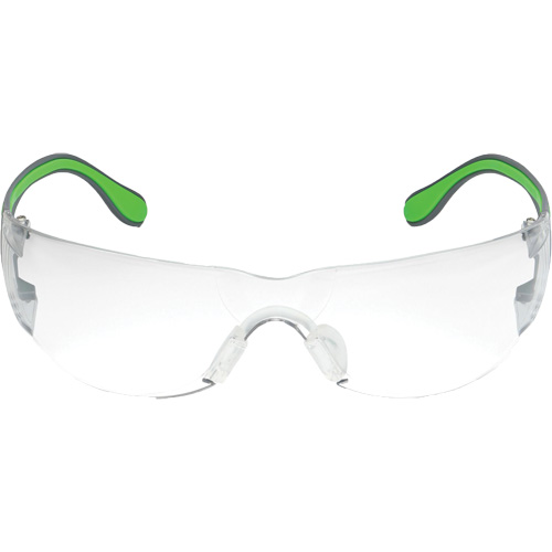 Adapt Lite Grey/Green Safety Glasses, Clear Lens, Anti-Fog/Anti-Scratch, ANSI Z87+/Meets/Exceeds CSA Z94.3 Fastek