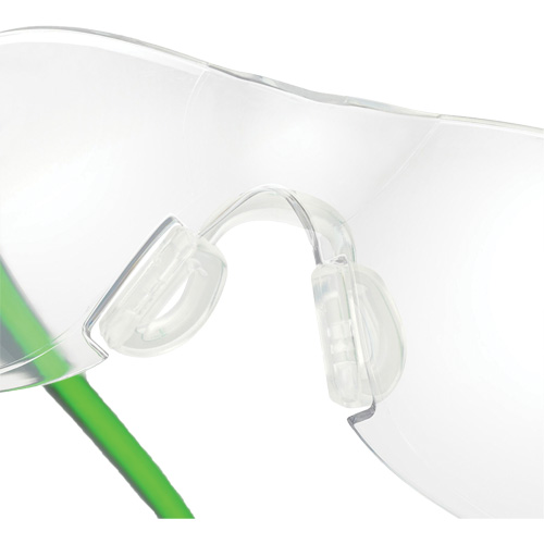 Adapt Lite Grey/Green Safety Glasses, Clear Lens, Anti-Fog/Anti-Scratch, ANSI Z87+/Meets/Exceeds CSA Z94.3 Fastek