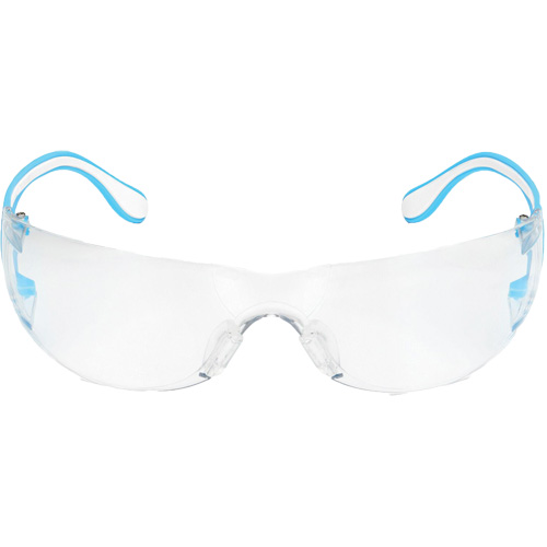 Adapt Lite Blue/White Safety Glasses, Clear Lens, Anti-Fog/Anti-Scratch, ANSI Z87+/Meets/Exceeds CSA Z94.3 Fastek