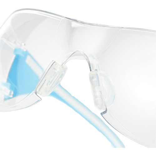 Adapt Lite Blue/White Safety Glasses, Clear Lens, Anti-Fog/Anti-Scratch, ANSI Z87+/Meets/Exceeds CSA Z94.3 Fastek