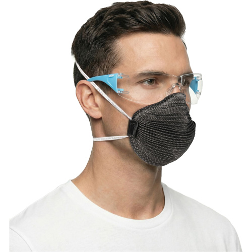 Adapt Lite Blue/White Safety Glasses, Clear Lens, Anti-Fog/Anti-Scratch, ANSI Z87+/Meets/Exceeds CSA Z94.3 Fastek