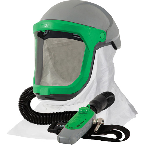 Z-Link Respirator with Tychem 4000 Shoulder Cape & C40, Facepiece Respirator/Welding Helmet Fastek