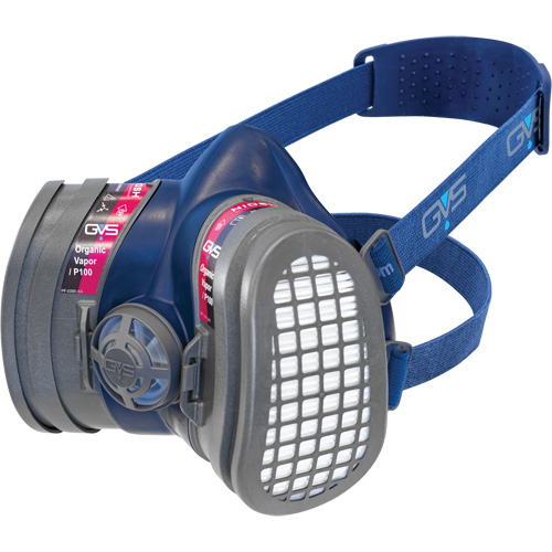 Elipse&reg; Low Profile OV/P100 NIOSH Respirator with Replacement Filters, Elastomer/Thermoplastic, Small/Medium Fastek