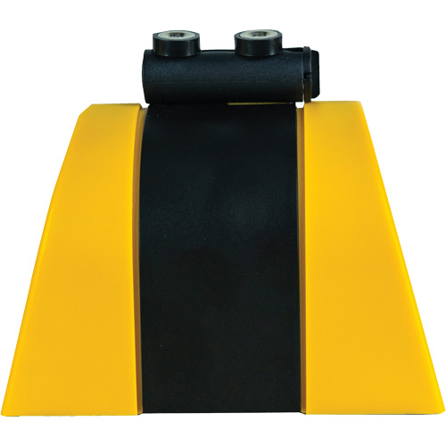 HAZLOK Safety Barrier System, Plastic, Magnetic Mount, 30', Black and Yellow Tape Fastek