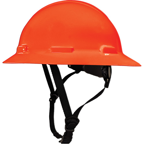 Casque de s&eacute;curit&eacute; &agrave; bordure compl&egrave;te LIDGUARD avec mentonni&egrave;re, R&eacute;pond aux normes CSA type 2, Suspension Rochet, Ventil&eacute; Fastek