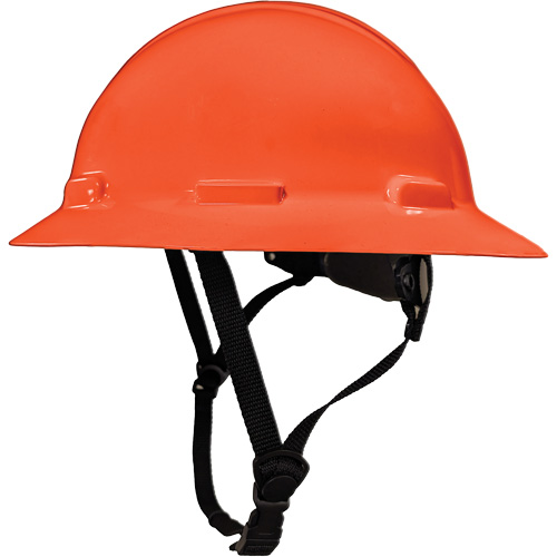 LIDGUARD&reg; Full Brim Hardhat with Chinstrap, Meets CSA Type 2, Ratchet Suspension, Vented Fastek