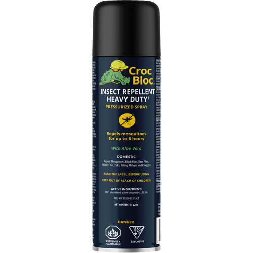 Heavy-Duty Insect Repellent, 30% DEET, Spray, 220 g Fastek