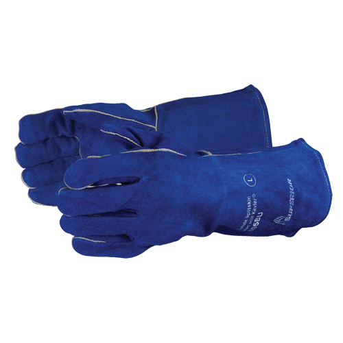 Welding Gloves, Split Cowhide, Size One Size Fastek