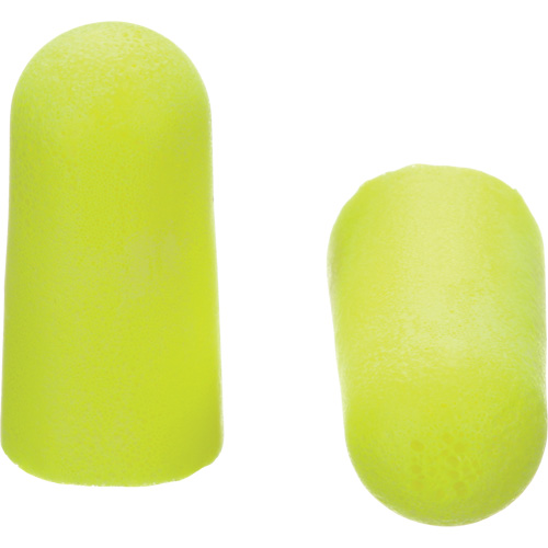 Bouchons d'oreilles n&eacute;on jaune E-A-Rsoft, Vrac - Sac en poly Fastek