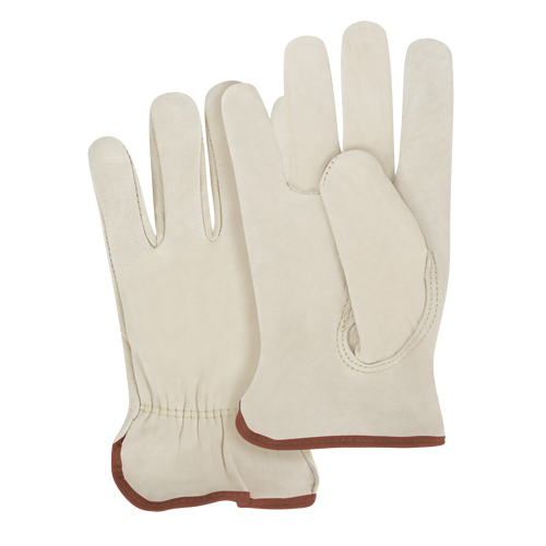Close-Fit Driver's Gloves, Large, Grain Cowhide Palm Fastek