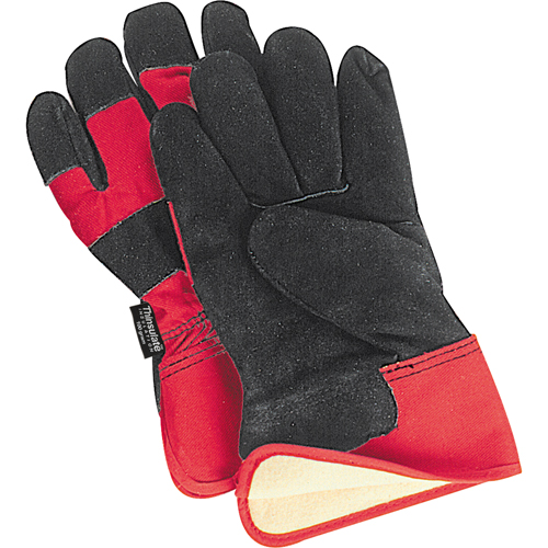 Gants d'ajusteur doubl&eacute;s pour l'hiver &agrave; chaleur sup&eacute;rieure, Grand, Paume en Cuir de vache refendu, Doublure en Thinsulate Fastek