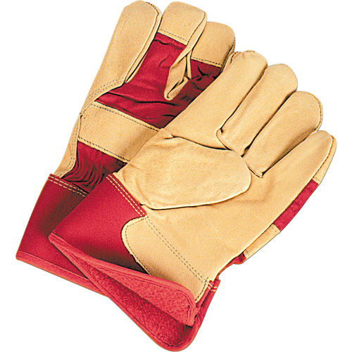 Superior Warmth Winter-Lined Fitters Gloves, Large, Grain Pigskin Palm, Thinsulate Inner Lining Fastek