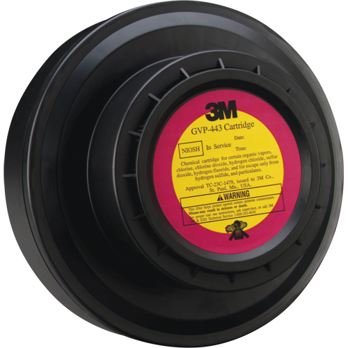 Cartouche pour appareils de protection respiratoire (APR) &agrave; &eacute;puration d'air motoris&eacute;, Gaz acide/Vapeur organique, Paquet de 1 Fastek