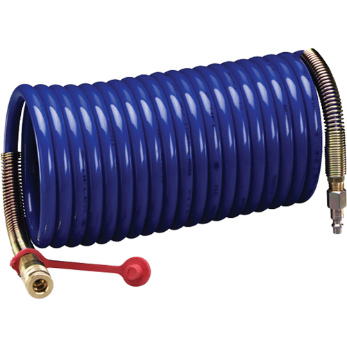 3M Series Loose Fitting Facepieces with Supplied Air-SUPPLIED AIR HOSES, Coiled High Pressure, 25' Fastek