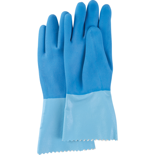 Blue-Grip Heavyweight Gloves, Size 6/Small, 12" L, Rubber Latex, Interlock Inner Lining, 45-mil Fastek