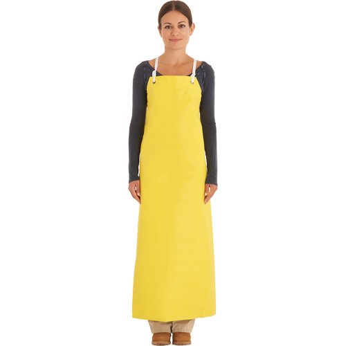 Reinforced Heavy-Duty Apron, Neoprene, 45" L x 35" W, Yellow Fastek
